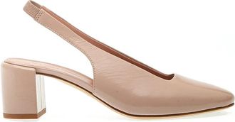 Halmanera Roze Patent Slingback Hakken - Dames - Pumps - Roze - 36 1/2 EU - Leer - Schoenen