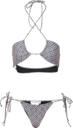 Philosophy di Lorenzo Serafini Fuchsia Driehoek Bikini Set met Gevlochten Strik - Dames - Bikinis - Veelkleurig - S - Badmode