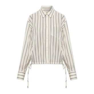 Moncler Shirts, female, Beige, Size: XS Striped shirt
