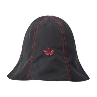 adidas Accessoires, unisex, Zwart, ONE Size, Katoen, Logo Motif Bucket Hat