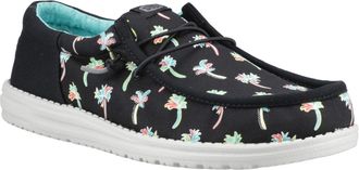 HeyDude Wally Funk Party Palm Katoenen Heren Zwart/Multicolor Moccasin Schoenen