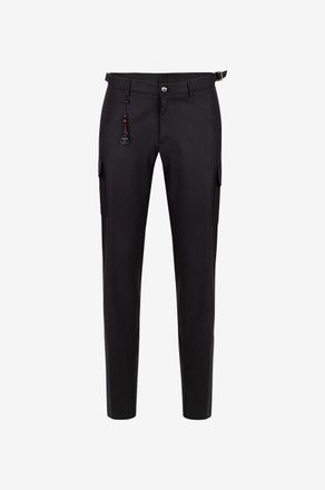 Marco Pescarolo Slim-Fit-Cargohose aus Schurwolle Pompei