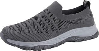 Generic Men Sneakers Summer Outdoor Hiking Shoes Mountaineering Non Thick Mesh Breathable Comfortable Shoes Sneaker Boots for Men Winter (Grey, 7.5)