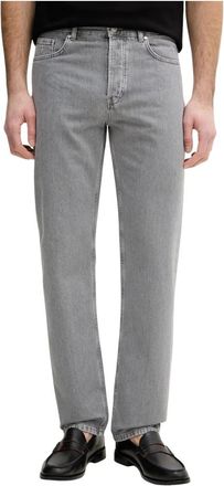 Trussardi 390 Straight Jeans - Heren - Regular Fit Jeans - Grijs - W36 - Katoen - Jeans
