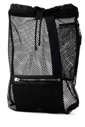 Tom Ford Mens Black Mesh Backpack Zaini