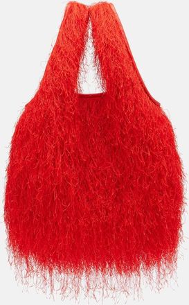 Dries Van Noten Bolso Marche Medium con flecos