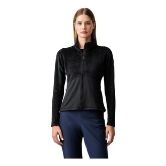 Rossignol Diretta Full-Zip Fleece - Dames - Sportshirts - Zwart - XL - Polyester - Fitness