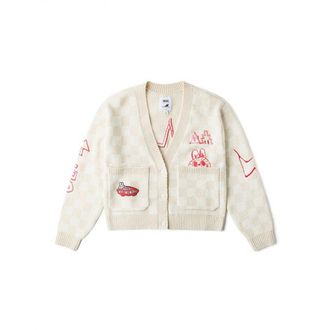 Vans (WMNS) Vans The Monsters LABUBU Knit Cardigan White Red VN000JFEDHI