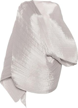 Pleats Please Issey Miyake Foulard plissettato - Toni neutri