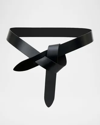 Isabel Marant Lecce Leather Pull-Through Belt
