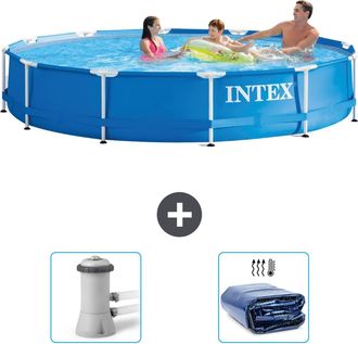Intex Piscina Con Estructura Redonda - 366x76 Cm - 5-piezas S21339