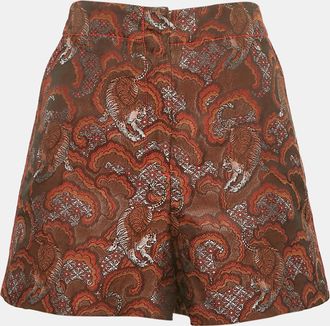 Sandro Brown/multicolor Jacquard Shorts