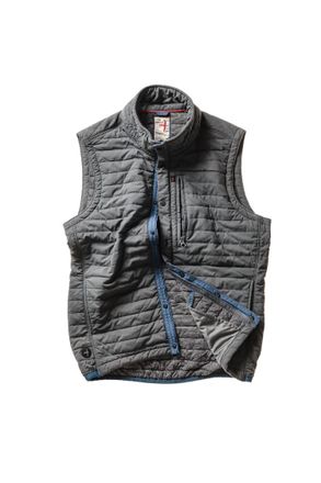 Relwen Mens Windzip Vest In Charcoal