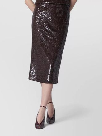 P.A.R.O.S.H. sequin pencil skirt