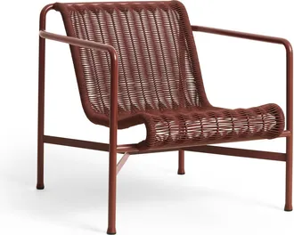 HAY Palissade Cord Lounge Chair Low, iron red