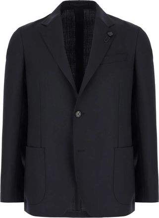 Lardini Stijlvolle Jassen en Vesten Collectie - Heren - Blazers - Blauw - S - Jassen