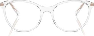 A|X Armani Exchange crystal-frame glasses - White
