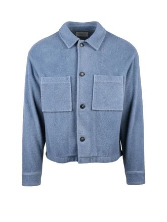 Circolo 1901 Blue Virgin Wool-Blend Jacket