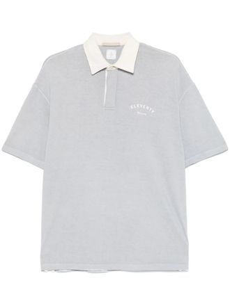Eleventy cotton polo shirt - men - Cotton - L - Blue