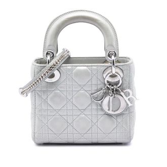 Dior Pre-owned Dior Mini Iridescent Lambskin Cannage Lady Dior Ladies F9DL9217DD1XIN1F