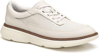 Johnston & Murphy Hayden Stretch U-Throat Leather Oxford (Men) in White Full Grain at Nordstrom, Size 10.5
