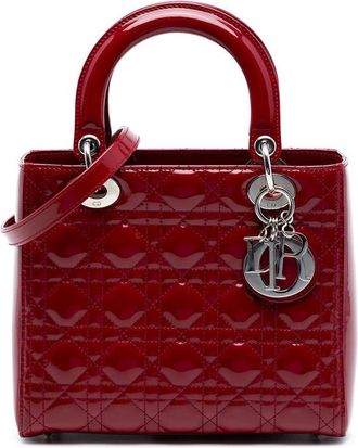 Dior Pre-owned Dior Medium Patent Cannage Lady Ladies FJ2K08X47O2OO10O