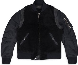 Amiri Black Shearling Bomber Jacket