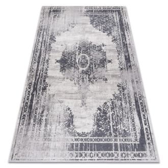 RugsX Rugsx - Alfombra Lavable Andre 1187 Ornamento, Vintage Antideslizante - Negro / Blanco Black 160x220 Cm