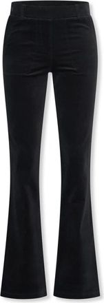 Hart by Helena Hart 7559 Broek Flair Velvet - Dames - Wijde Broeken - Zwart - XL - Broeken