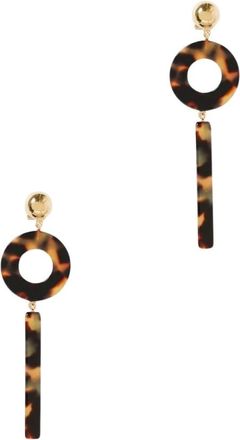 Emporio Armani Accessoires, Dames, Veelkleurig, ONE Size, Geometrische Druppeloorbellen