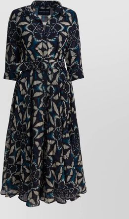 Samantha Sung wool printed midi dress