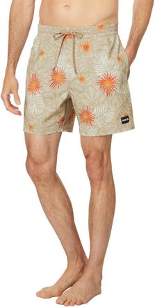 Hurley Cannonball Volley Boardshorts Mens Khaki Drawstring Waist DSGL252
