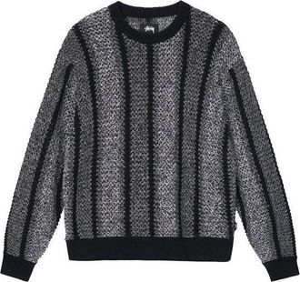 St&uuml;ssy Baja Loose Gauge Sweater Grey 117148