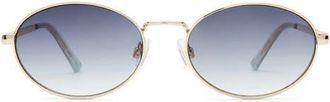 AIRE Ephermeris 56mm Oval Sunglasses in Gold /Cool Smoke Grad at Nordstrom