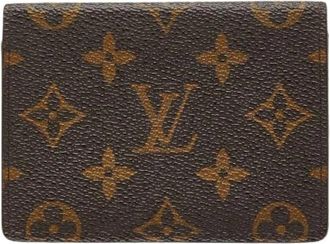 Louis Vuitton Pre-owned Wallets, female, Brown, Size: ONE SIZE Pre-owned Monogram Card Case