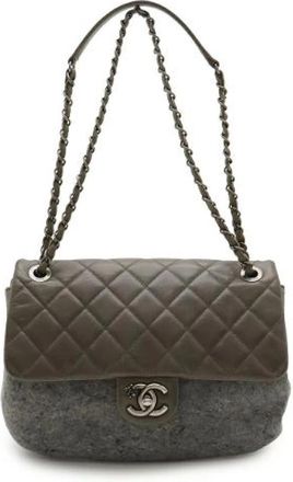 Chanel Pre-owned Vintage Schoudertas - Dames - Vintage Schoudertas - Groen - ONE Size - Leer - Vintage