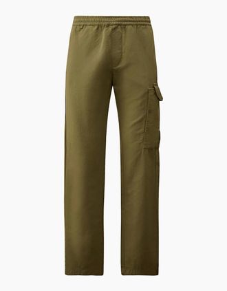 C.P. Company Mens Cotton/Linen Lens Cargo Pants - Green - Size: 34