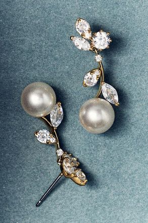Nadri Babys Breath Vine Earrings
