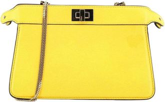 Fendi Fendi Peekaboo Iseeu Chain Pochette Leather Small (Authentic Pre-Loved)