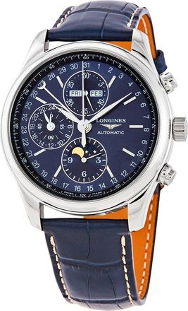 Longines Pre-owned Longines Master Chronograph Automatic Blue Dial Mens Watch L27734920