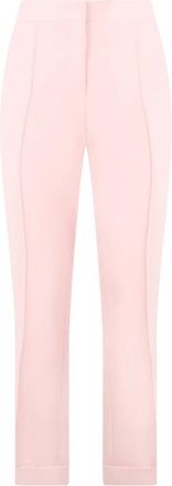 Moschino Rechte broek - Dames - Straight fit broeken - Roze - M - Polyester - Broeken