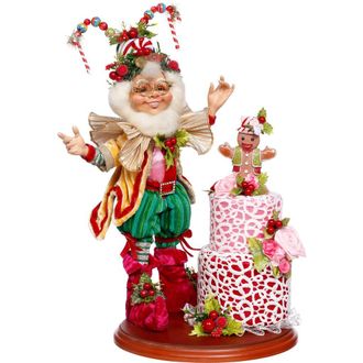 Mark Roberts Candied Cake Elf Scene in Red at Nordstrom