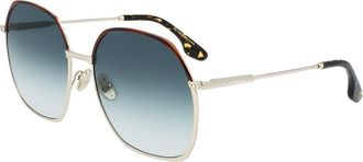 Victoria Beckham VB206S 726 Womens Sunglasses Gold Size 59