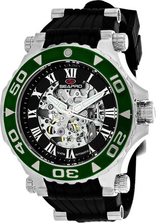 Seapro Mens Seaway Black Round 50mm