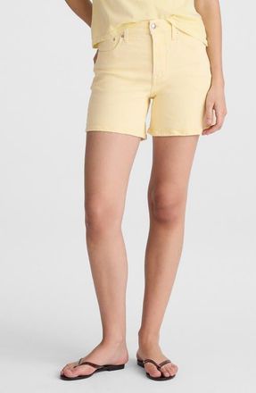 Madewell The Perfect Vintage Mid-Length Shorts in Candlelight at Nordstrom, Size 25