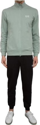 Emporio Armani Train Core Identity Trainingspak - Heren - Trainingspakken - Groen - 2XL - Katoen - Fitness