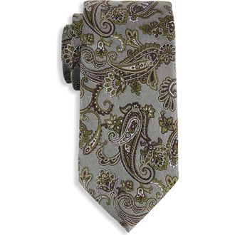 Michael Kors Big & Tall Dallard Paisley Tie in Pistachio at Nordstrom, Size X-Large