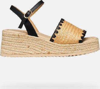 Geox Alemeria Woman Light Taupe/black, Size: 35