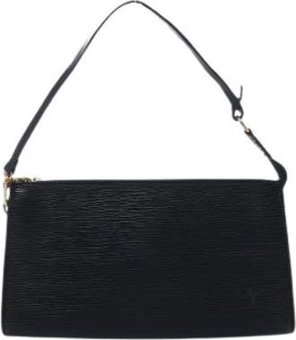 Louis Vuitton Pre-owned Pochette Accessoire - Dames - Vintage Schoudertas - Zwart - ONE Size - Leer - Vintage