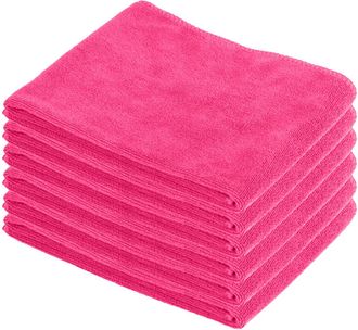 OEM Servilleta Para El Cabello - Microfibra 450 Gsm - 30 X 60 Cm - Para Secado Post-ducha O Ba&ntilde;o - Lote De 6 - Rosa
